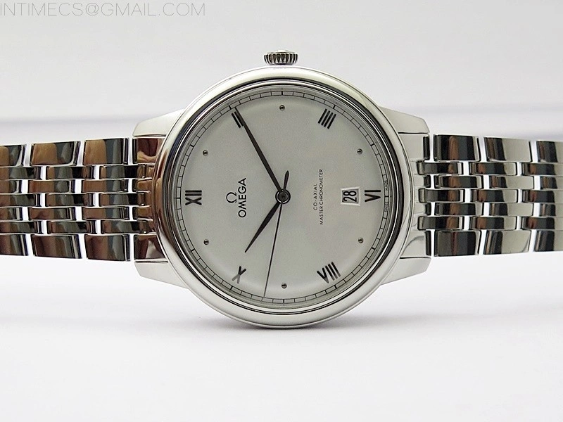 De Ville 40mm SS GTF 1:1 Best Edition Silver Dial Silver Markers on SS Bracelet A8000