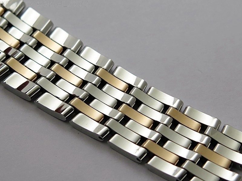 De Ville 40mm SS RG GTF 1:1 Best Edition Silver Dial RG Markers on SS RG Bracelet A8000