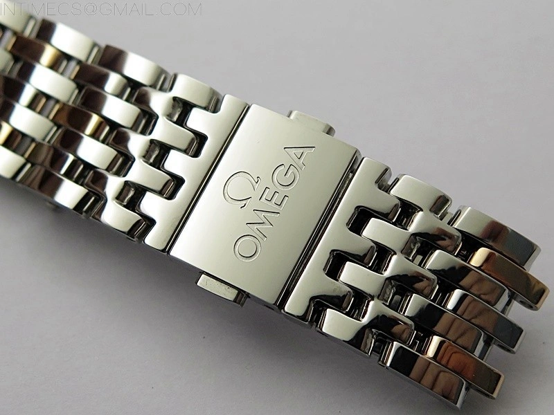 De Ville 40mm SS RG GTF 1:1 Best Edition Silver Dial RG Markers on SS RG Bracelet A8000