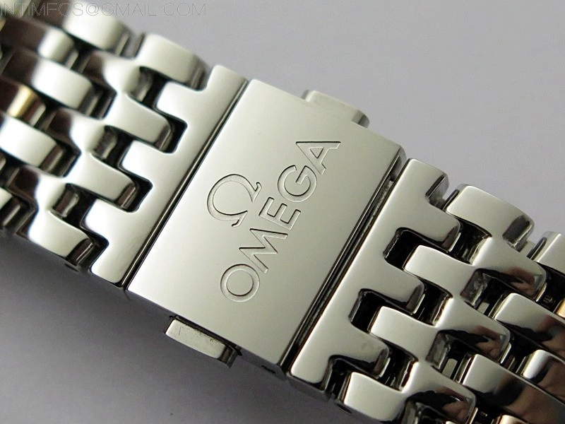 De Ville 40mm SS RG GTF 1:1 Best Edition Silver Dial RG Markers on SS RG Bracelet A8000