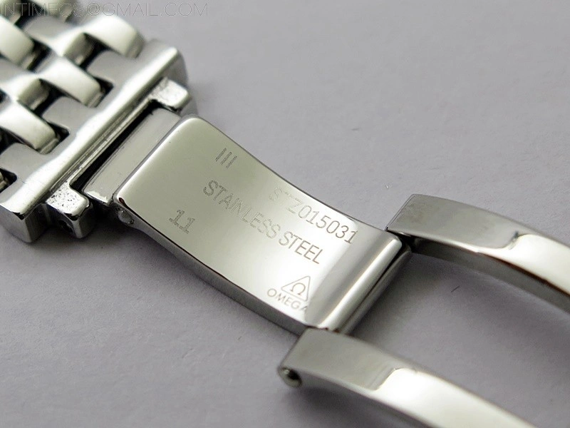 De Ville 40mm SS RG GTF 1:1 Best Edition Silver Dial RG Markers on SS RG Bracelet A8000