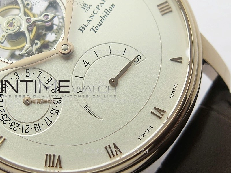 Villeret Tourbillon RG Real PR YSF Best Edition White Dial on Brown Leather Strap