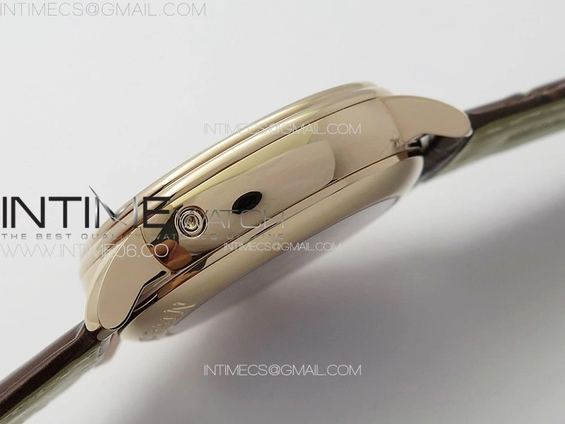 Villeret Tourbillon RG Real PR YSF Best Edition White Dial on Brown Leather Strap