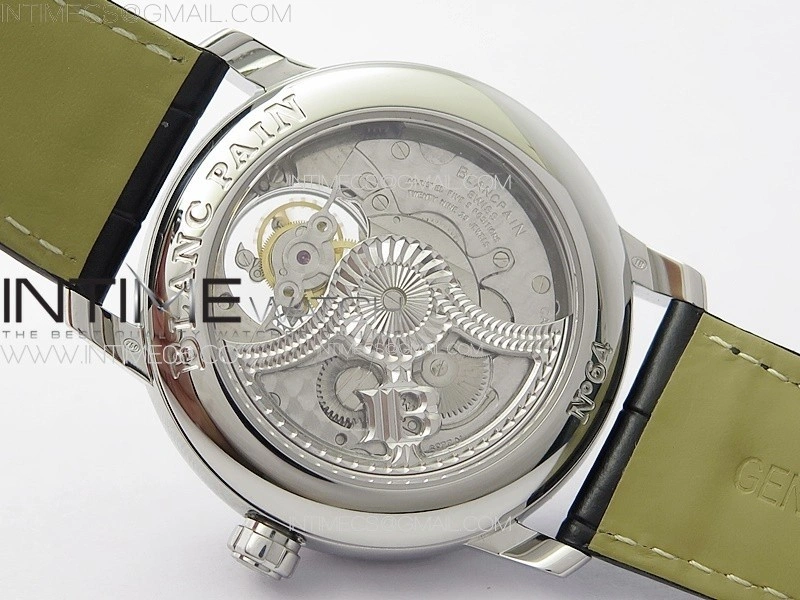 Villeret Tourbillon SS Real PR YSF Best Edition White Dial on Black Leather Strap