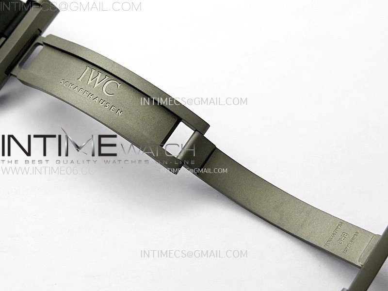 Big Pilot IW329701 SS M+F 1:1 Best Edition Black Dial on Black Rubber Strap SEIKO 8N-24