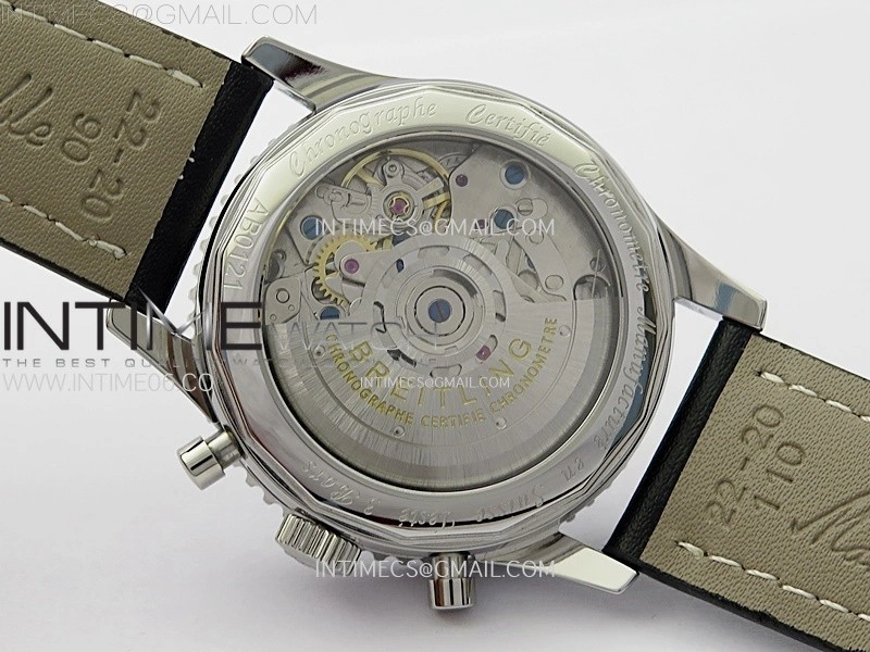 Navitimer 41mm SS B50 Best Edition SS Black Dial Numeral Markers on SS Bracelet A7750