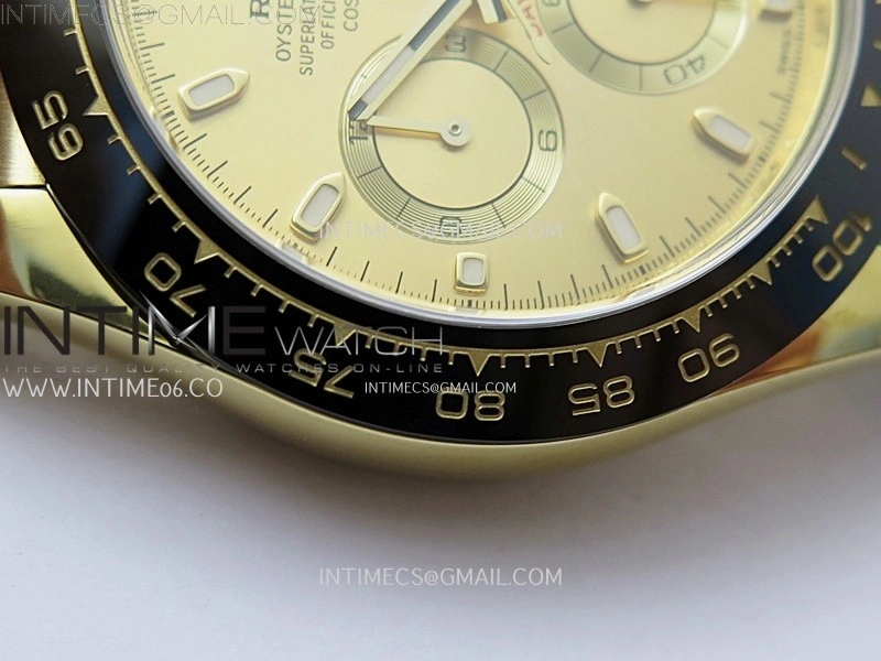 Daytona 116518 Gain Weight AF 1:1 Best Edition Gold Dial Sticks Markers on Oysterflex Strap SH4130
