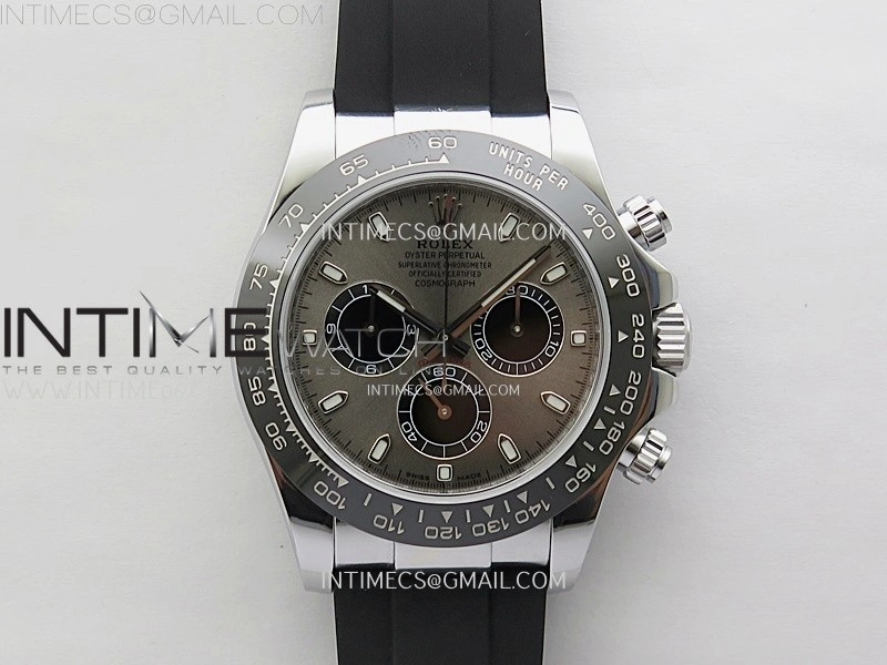 Daytona 116519 Gain Weight AF 1:1 Best Edition Gray Dial Sticks Markers on Oysterflex Strap SH4130