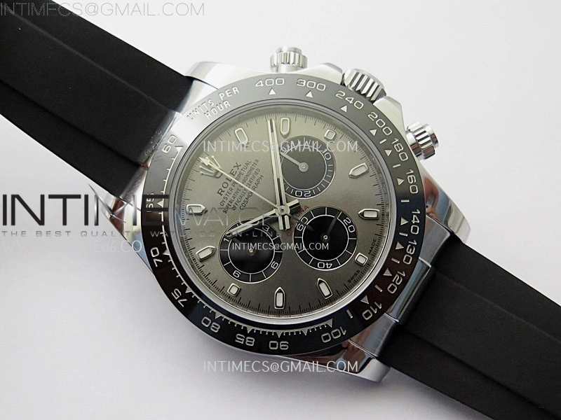 Daytona 116519 Gain Weight AF 1:1 Best Edition Gray Dial Sticks Markers on Oysterflex Strap SH4130