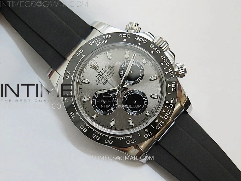 Daytona 116519 Gain Weight AF 1:1 Best Edition Gray Dial Sticks Markers on Oysterflex Strap SH4130