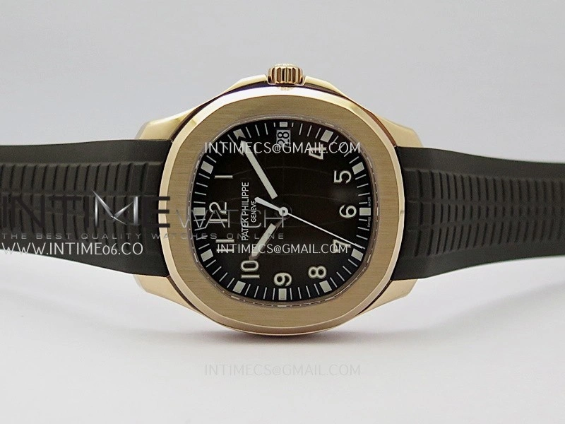 Aquanaut 5167 RG Gain Weight DDF 1:1 Best Edition Brown Dial On Brown Rubber Strap DD324 Super Clone