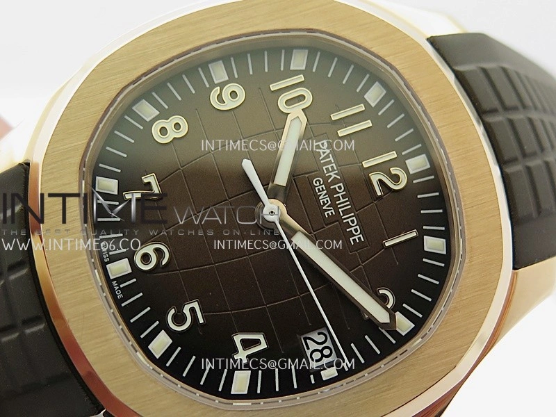 Aquanaut 5167 RG Gain Weight DDF 1:1 Best Edition Brown Dial On Brown Rubber Strap DD324 Super Clone