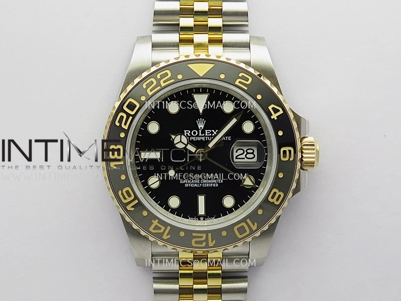 GMT-Master II 126713 GRNR Gain Weight GMF 1:1 Best Edition on Black Dial SS YG Bracelet Super Clone VR3285 CHS