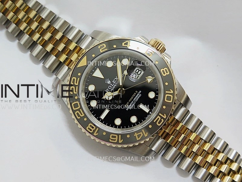 GMT-Master II 126713 GRNR Gain Weight GMF 1:1 Best Edition on Black Dial SS YG Bracelet Super Clone VR3285 CHS