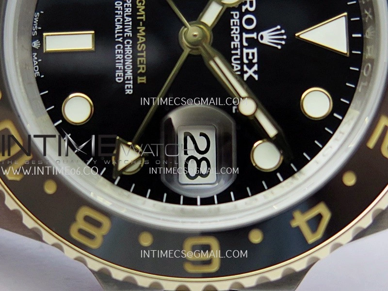 GMT-Master II 126713 GRNR Gain Weight GMF 1:1 Best Edition on Black Dial SS YG Bracelet Super Clone VR3285 CHS