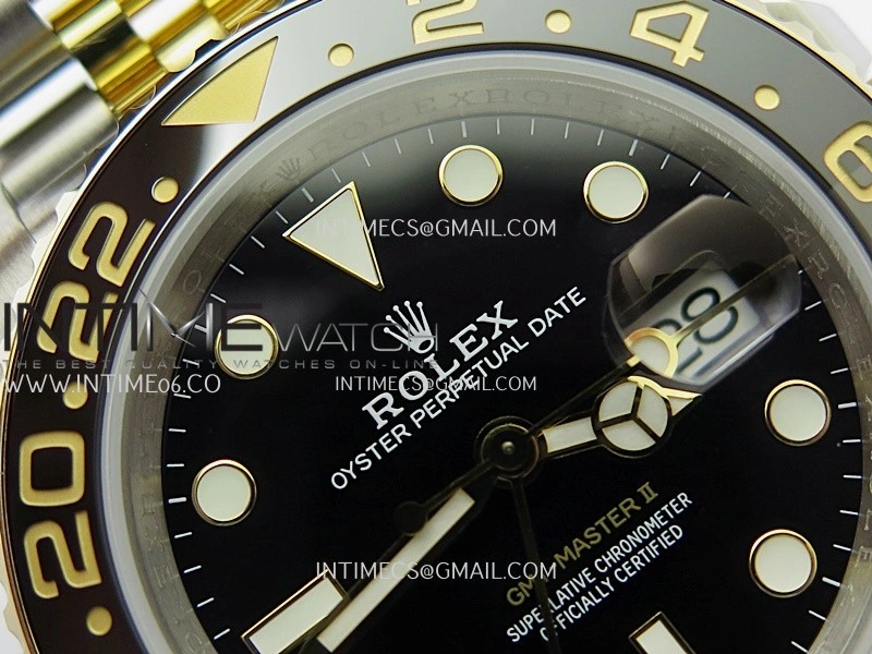 GMT-Master II 126713 GRNR Gain Weight GMF 1:1 Best Edition on Black Dial SS YG Bracelet Super Clone VR3285 CHS