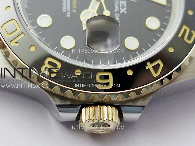GMT-Master II 126713 GRNR Gain Weight GMF 1:1 Best Edition on Black Dial SS YG Bracelet Super Clone VR3285 CHS
