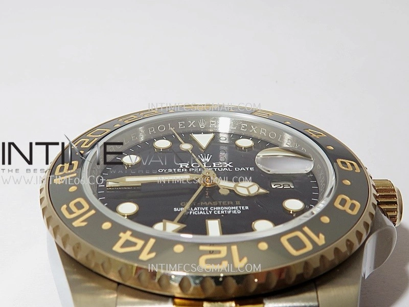 GMT-Master II 126713 GRNR Gain Weight GMF 1:1 Best Edition on Black Dial SS YG Bracelet Super Clone VR3285 CHS