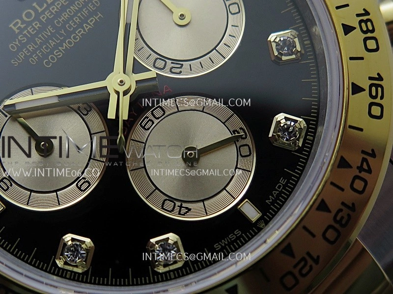 Daytona 126503 SS YG Gain Weight QF 1:1 Best Edition Black Dial Diamond Marker On Oyster Bracelet SH4131