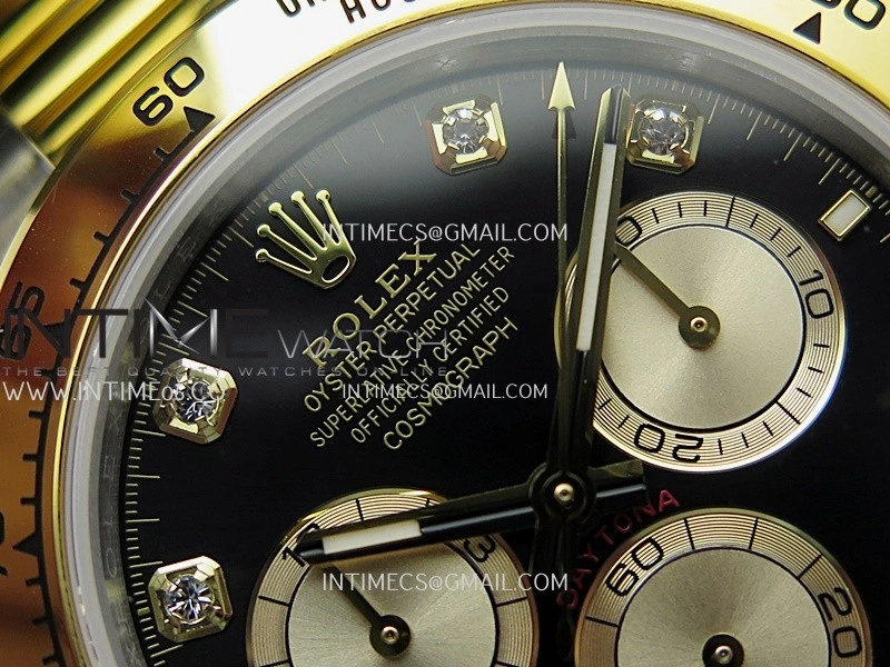 Daytona 126503 SS YG Gain Weight QF 1:1 Best Edition Black Dial Diamond Marker On Oyster Bracelet SH4131