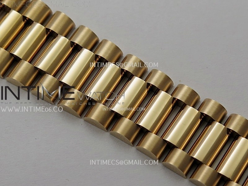 Day Date 128235 Gain Weight RG QF 1:1 Best Edition Gray Dial Roman Markers on RG President Bracelet