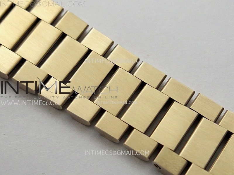 Day Date 128235 Gain Weight RG QF 1:1 Best Edition Gray Dial Stick Markers on RG President Bracelet