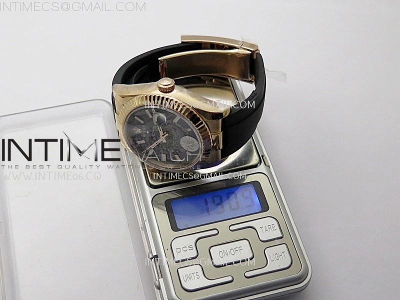 Sky-Dweller 336235 Gain Weight RG ZF 1:1 Best Edition Brown Dial On Oysterflex Rubber Strap Asian 2824