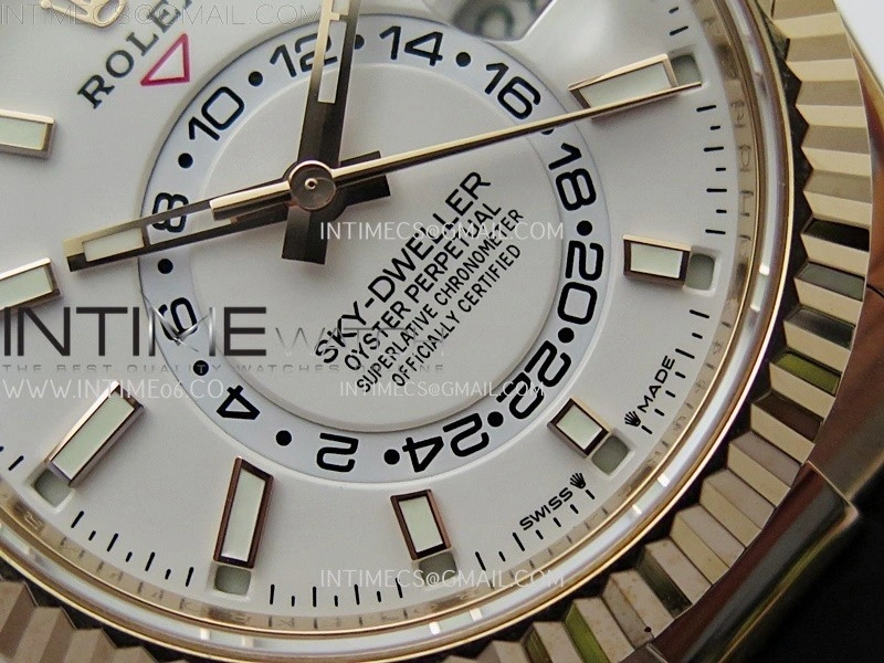 Sky-Dweller 336235 Gain Weight RG ZF 1:1 Best Edition White Dial On Oysterflex Rubber Strap Asian 2824