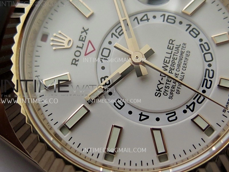 Sky-Dweller 336235 Gain Weight RG ZF 1:1 Best Edition White Dial On Oysterflex Rubber Strap Asian 2824