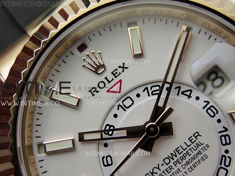 Sky-Dweller 336235 Gain Weight RG ZF 1:1 Best Edition White Dial On Oysterflex Rubber Strap Asian 2824