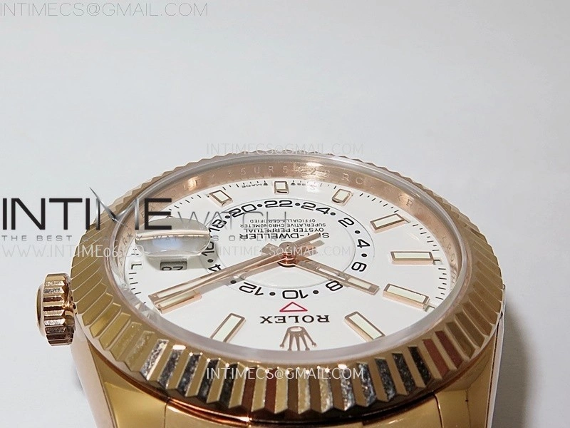 Sky-Dweller 336235 Gain Weight RG ZF 1:1 Best Edition White Dial On Oysterflex Rubber Strap Asian 2824
