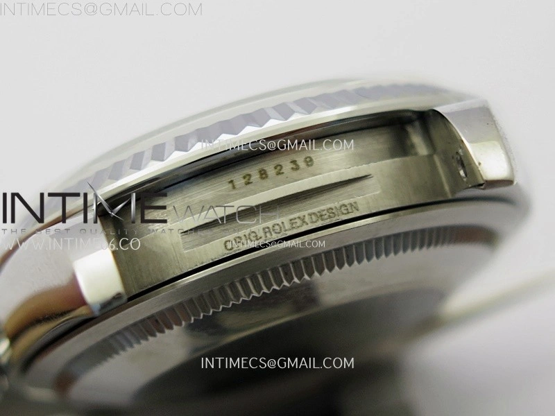 Day Date 128239 Gain Weight SS QF 1:1 Best Edition Blue Dial Roman Markers on SS President Bracelet