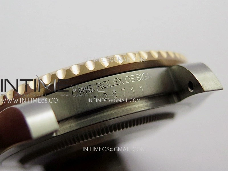 GMT-Master II 126711 CHNR Gain Weight V4 Gold Factory 1:1 Best Edition Black Dial On SS RG Bracelet SH3285 CHS