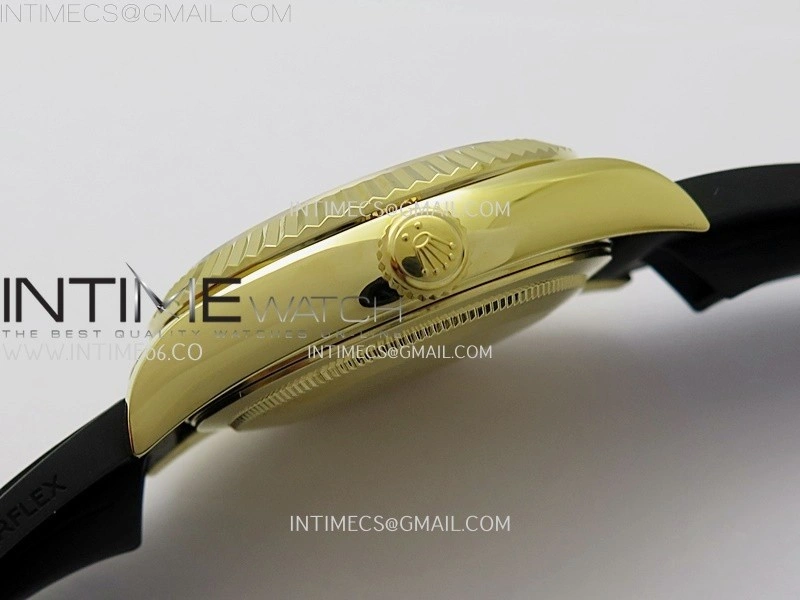 Sky-Dweller 336238 Gain Weight YG ZF 1:1 Best Edition Black Dial on Oysterflex Rubber Strap Asian 2824