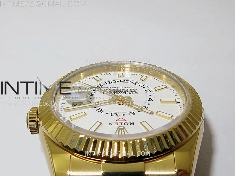 Sky-Dweller 336238 Gain Weight YG ZF 1:1 Best Edition White Dial on Oysterflex Rubber Strap Asian 2824