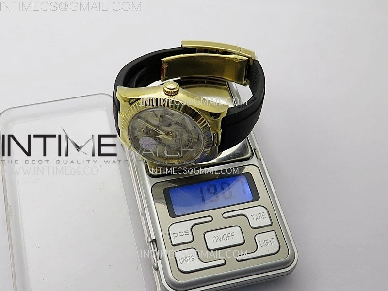 Sky-Dweller 336238 Gain Weight YG ZF 1:1 Best Edition White Dial on Oysterflex Rubber Strap Asian 2824