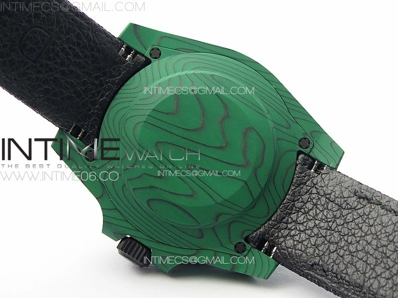 Submariner DIW Green Carbon VSF 1:1 Best Edition Black Dial on Black Nylon Strap VS3135