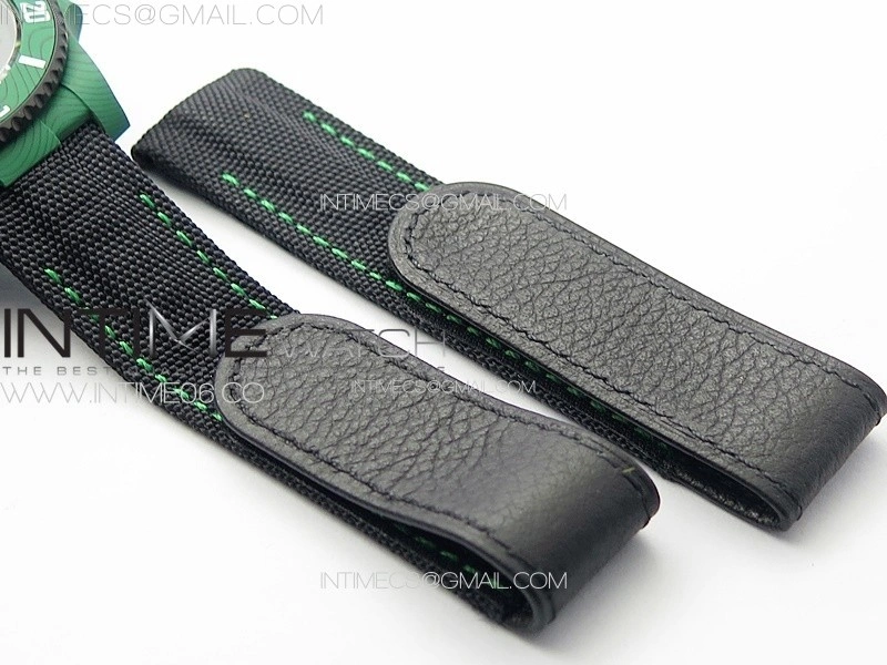 Submariner DIW Green Carbon VSF 1:1 Best Edition Black Dial on Black Nylon Strap VS3135