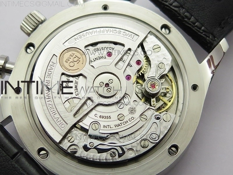 Portugieser Chronograph Edition 150 Years IW371601 ZF 1:1 Best Edition Blue Dial on Black Leather Strap A7750