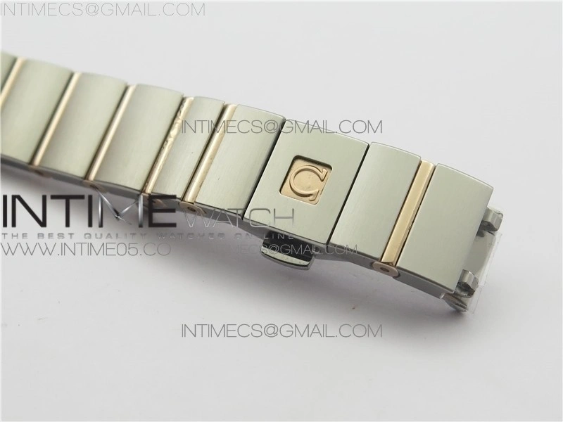 Constellation Ladies 27mm K11F 1:1 Best Edition SS RG Diamonds Bezel White MOP Dial Stick Markers on SS RG Bracelet ETA Quartz