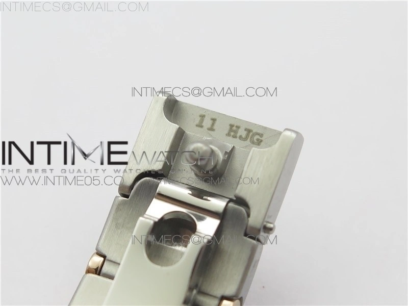 Constellation Ladies 27mm K11F 1:1 Best Edition SS RG Diamonds Bezel White MOP Dial Stick Markers on SS RG Bracelet ETA Quartz