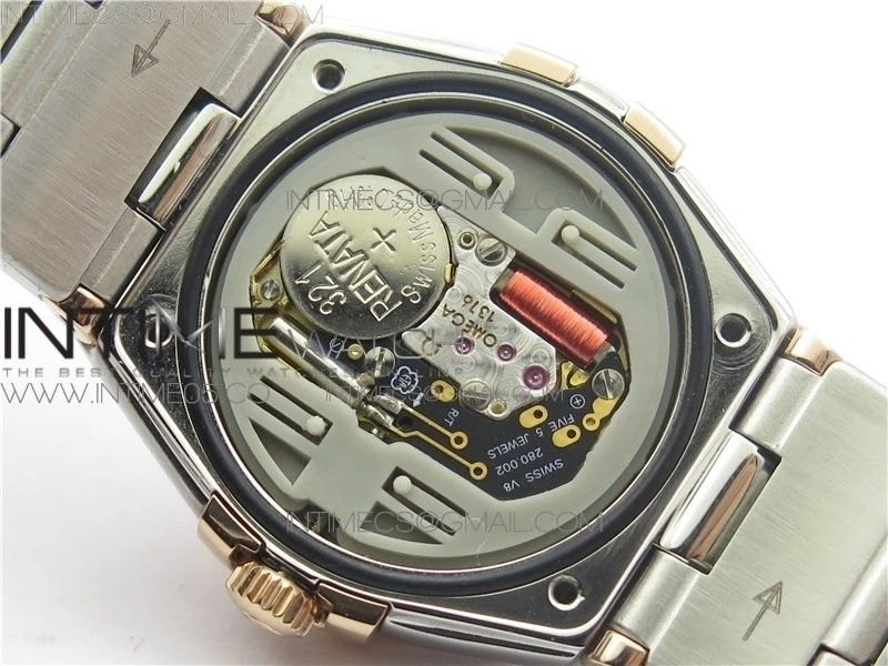 Constellation Ladies 27mm K11F 1:1 Best Edition SS RG Diamonds Bezel White MOP Dial Stick Markers on SS RG Bracelet ETA Quartz