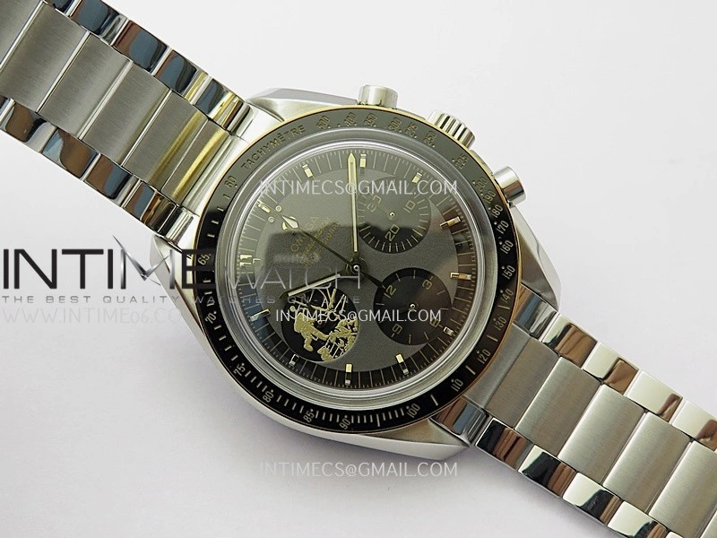 Speedmaster Professional 50th Anniversary SS YG N1F Best Edition Gray Dial On SS Bracelet Asian 3861