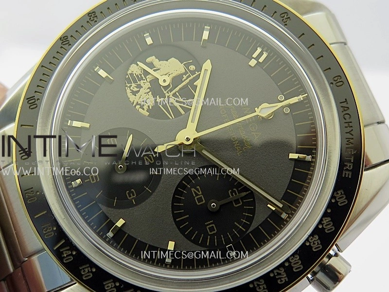 Speedmaster Professional 50th Anniversary SS YG N1F Best Edition Gray Dial On SS Bracelet Asian 3861