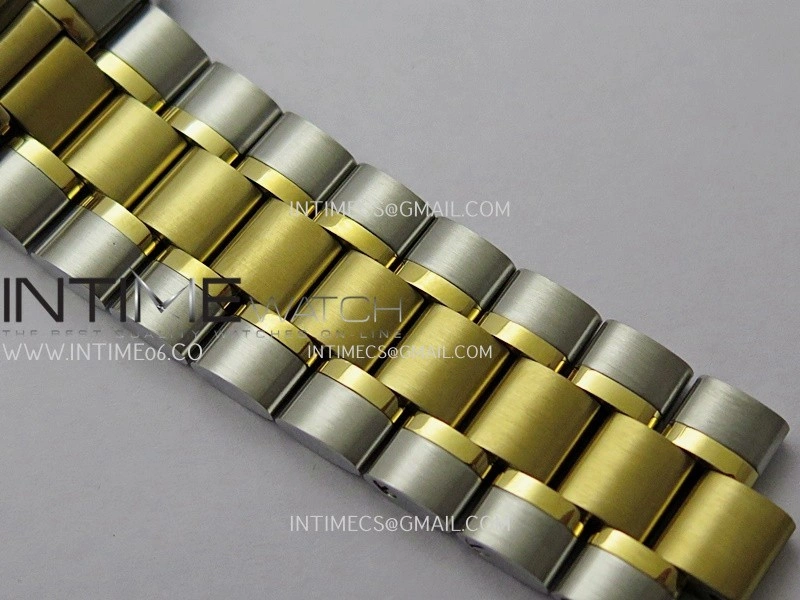 Speedmaster Professional SS YG N1F Best Edition Silver Dial Gold Subdial On SS YG Bracelet Asian 3861