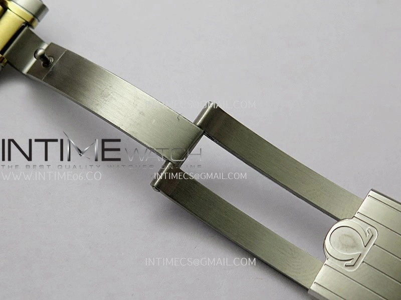 Speedmaster Professional SS YG N1F Best Edition Silver Dial Gold Subdial On SS YG Bracelet Asian 3861