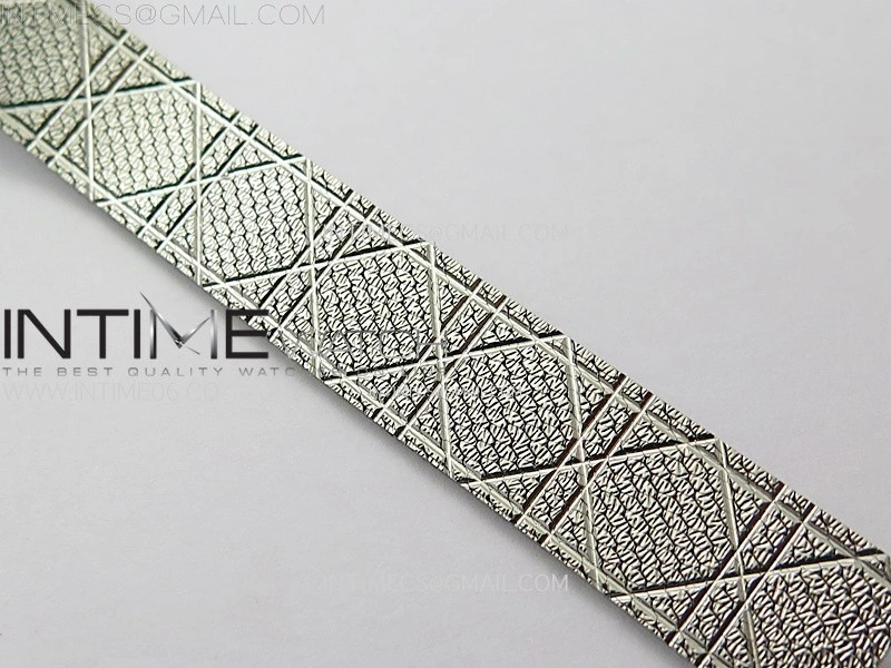 La D de dior Satine 25mm SS 8848F 1:1 Best Edition Silver Dial on SS bracelet Swiss Quartz