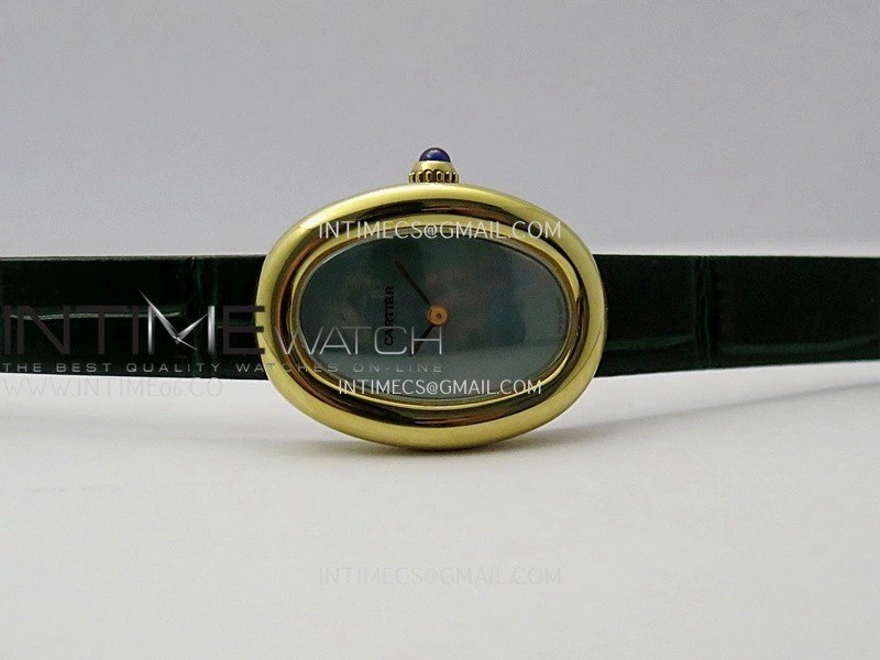 Baignoire Watch YG AF 1:1 Best Edition Green MOP Dial On Green Croco Strap RONDA Quartz