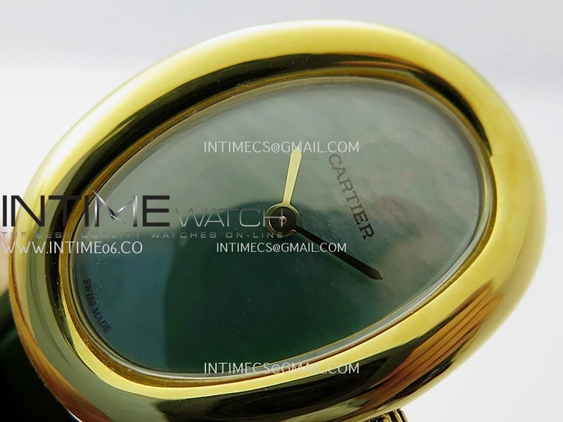 Baignoire Watch YG AF 1:1 Best Edition Green MOP Dial On Green Croco Strap RONDA Quartz