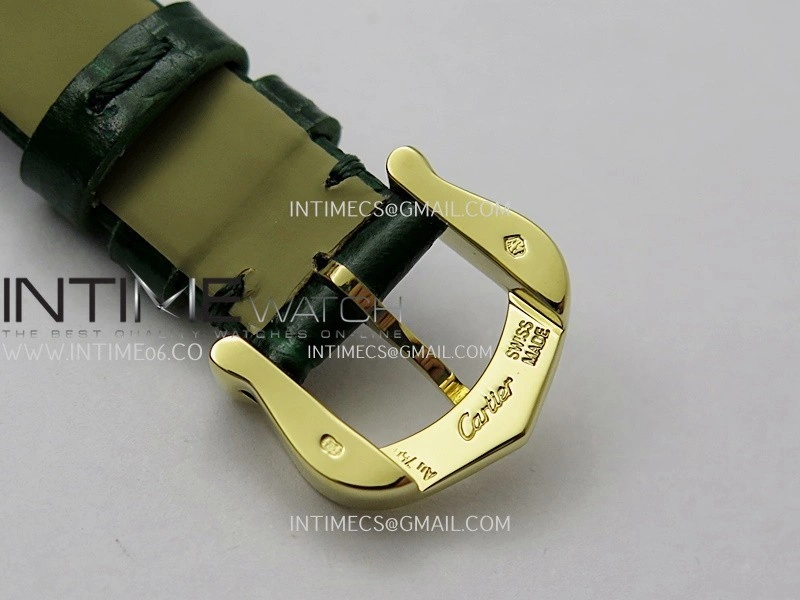 Baignoire Watch YG AF 1:1 Best Edition Green MOP Dial On Green Croco Strap RONDA Quartz